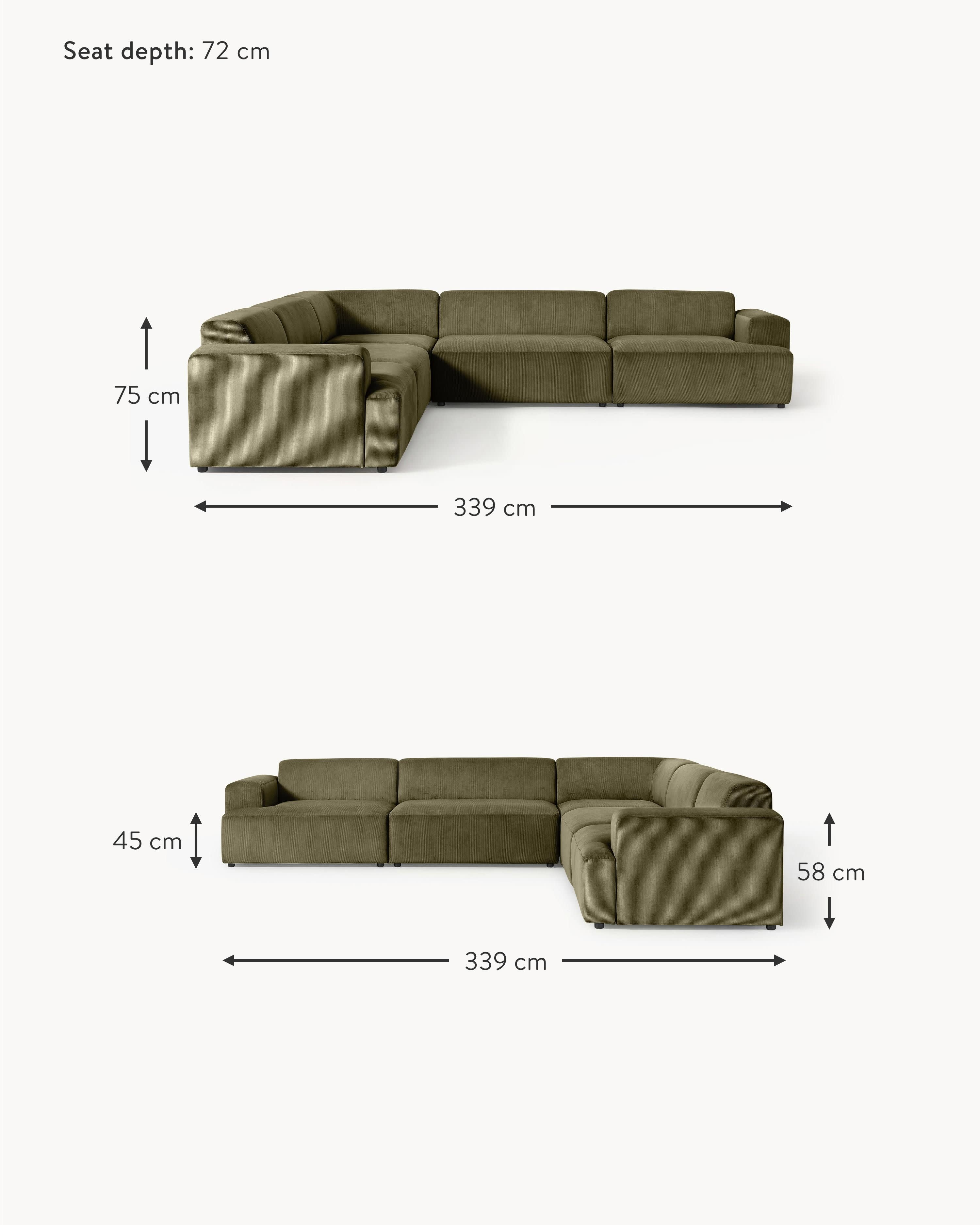 Moodi Beşli Köşe Koltuk